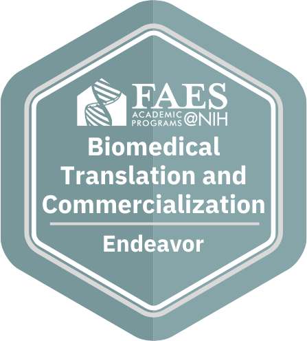 Biomedical Translation and Commercialization Endeavor Badge
